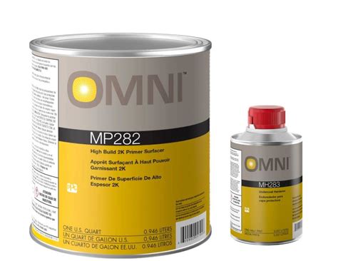 Mp282 mix ratio - MP282 2K High-Build Primer Surfacer Primary use: fill and sandability. 2K primer surfacer is a two-component, catalyzed urethane primer surfacer designed to deliver high build, fast dry and easy sanding with good holdout and durability. Primer Surfacer. MP282 2K High Build Primer Surfacer. Primary use: fill, sandability, and holdout.